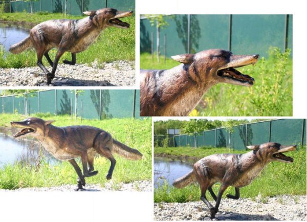 Life Size bronze wild animal A fox Statue running in action wildlife